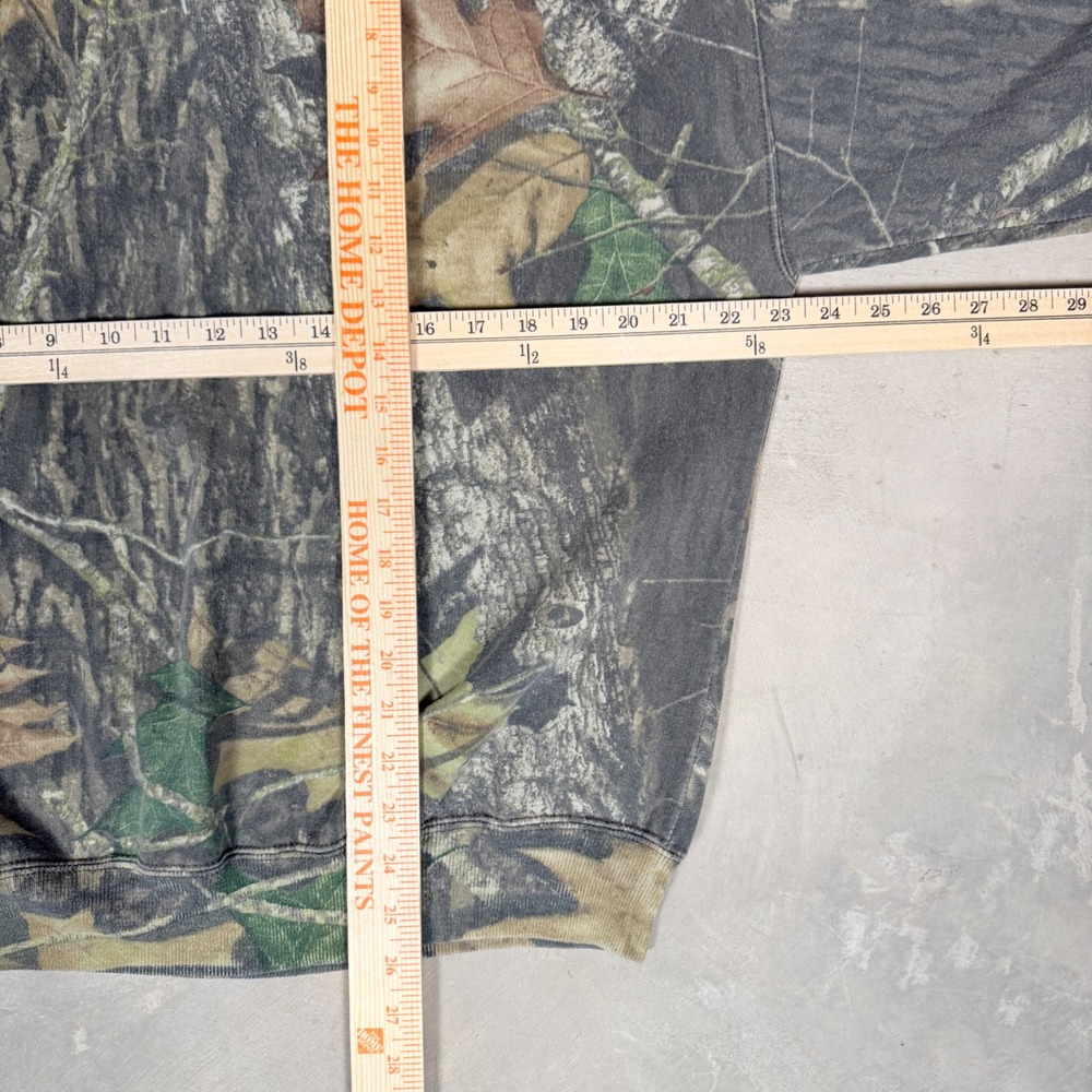 Jerzees Outdoors Mens Camo Crewneck Sweatshirt Large Real Tree Forest Fleece - Picture 5 of 6